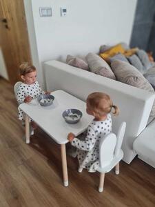 Dječji stol sa stolicama - Uši - bijela boja Kids table set - ears