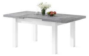ROYAL bijela / beton, blagovaona stol za 8 osoba, sklopivi