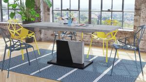 GRAND NOIR beton / crna, stolić za kavu, sklopivi, podignuti