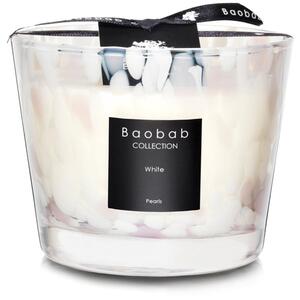 Baobab Collection Pearls White mirisna svijeća 10 cm