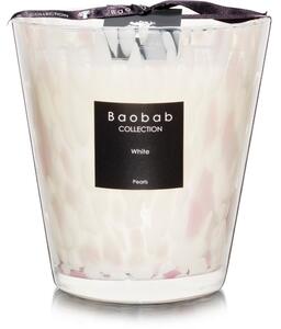 Baobab Collection Pearls White mirisna svijeća 16 cm