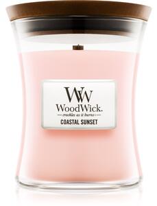 Woodwick Coastal Sunset mirisna svijeća s drvenim fitiljem 275 g
