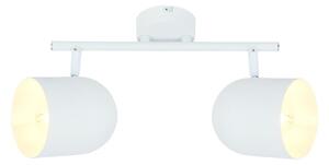 Bijela stropna svjetiljka s metalnim sjenilom 38x10 cm Azuro – Candellux Lighting