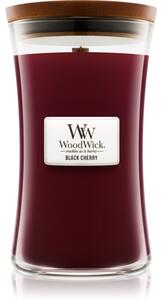 Woodwick Black Cherry mirisna svijeća s drvenim fitiljem 609.5 g