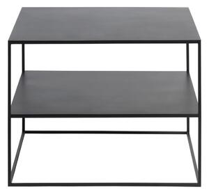 Crni metalni stolić za kavu 65x65 cm Pebble – Unique Furniture