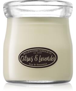 Milkhouse Candle Co. Creamery Citrus & Lavender mirisna svijeća Cream Jar 142 g