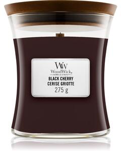 Woodwick Black Cherry mirisna svijeća s drvenim fitiljem 275 g
