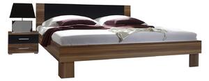 Zondo Bračni krevet 160 cm Verwood Tip 51 (orah + crna) (s noćnim stolićima) . 602014