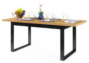 LEVRO stol, prirodni hrast, potkrovlje, uvlači se do 1,9 m