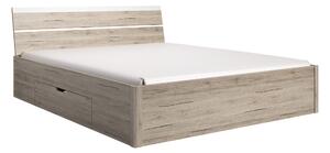 Zondo Bračni krevet 180 cm Benson Tip 52 (san remo svijetli + bijela) . 602033