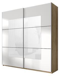 Zondo Ormar za garderobu Benson Tip 57 (san remo svijetli + bijela + ogledalo) . 602075