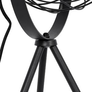 Industrijska stolna lampa na tronožac crna podesiva - Hanze