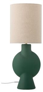 Tamno zelena/u prirodnoj boji stolna lampa s tekstilnim sjenilom (visina 55 cm) Sergio – Bloomingville