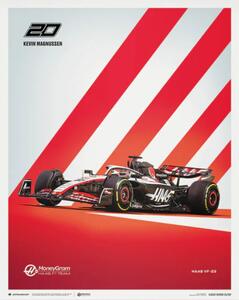 Umjetnički tisak MoneyGram Haas F1 Team - Kevin Magnussen - 2023, Automobilist