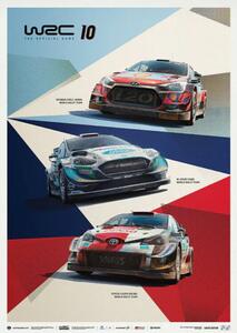 WRC 10 - The official game cover Reprodukcija umjetnosti, (50 x 70 cm)