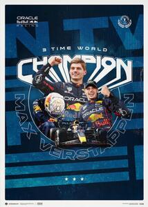 Oracle Red Bull Racing - Max Verstappen - 2023 F1® World Drivers' Champion Reprodukcija umjetnosti, (40 x 50 cm)
