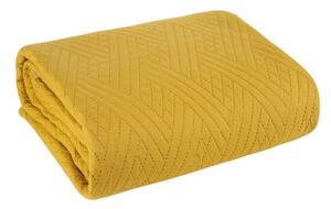 Žuti moderni prekrivač s geometrijskim uzorkom Širina: 170 cm | Duljina: 210 cm