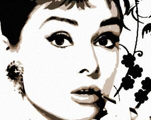 Ručno slikane slike na platnu na platnu POP Art Audrey Hepburn ()