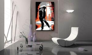 Ručno slikane slike na platnu na platnu POP Art Michael Jackson 1-dijelna ()