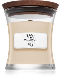 Woodwick White Honey Miel Blanc mirisna svijeća s drvenim fitiljem 85 g