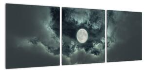 Slika - mjesec i oblaci (90x30cm) (F000659F9030)