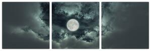 Slika - mjesec i oblaci (90x30cm) (F000659F9030)