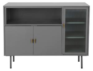 Siva metalna vitrina 104x80 cm Rosalie – Støraa