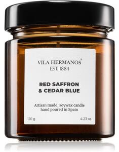 Vila Hermanos Apothecary Red Saffron & Cedar Blue mirisna svijeća 120 g