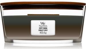 Woodwick Trilogy Cozy Cabin mirisna svijeća s drvenim fitiljem (hearthwick) 453.6 g