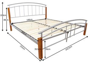 Zondo Bračni krevet 140 cm Malbrua (S podnicom) . 751808
