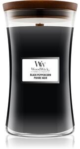 Woodwick Black Peppercorn mirisna svijeća s drvenim fitiljem 609,5 g