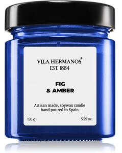 Vila Hermanos Apothecary Cobalt Blue Fig & Amber mirisna svijeća 150 g