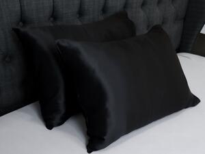 Svilena jastučnica Dreamwithus premium - Crna