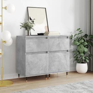 Komode 2 kom boja betona 40 x 35 x 70 cm od konstruiranog drva - Beton siva 2