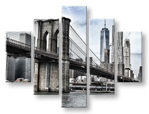 Slike na platnu 5-delne GRADOVI - NEW YORK ME115E50 (moderne)