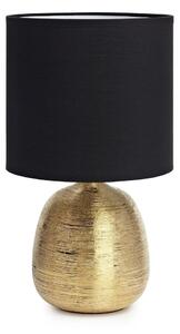 Crna/u zlatnoj boji stolna lampa s tekstilnim sjenilom (visina 37,5 cm) Oscar – Markslöjd