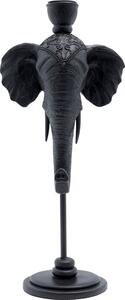 Svijećnjak Elephant head Black 36cm