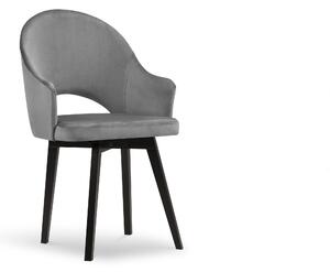 Blagovaonska stolica Velvet Gabro Svijetlo siva