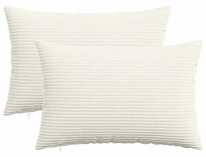 Presvlaka za jastuk 2 pcs HEERLEN Krem 50 x 80 cm Kord - Krem 50 x 80 cm 2
