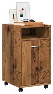 Ormar s kotačićima Staro drvo 33x38x60 cm Konstruirano drvo - Staro drvo