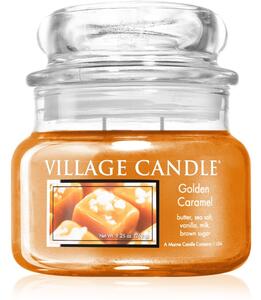 Village Candle Golden Caramel mirisna svijeća (Glass Lid) 262 g
