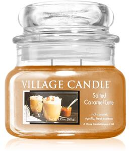 Village Candle Salted Caramel Latte mirisna svijeća (Glass Lid) 262 g