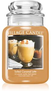 Village Candle Salted Caramel Latte mirisna svijeća (Glass Lid) 602 g