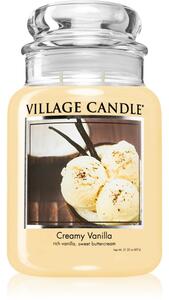 Village Candle Creamy Vanilla mirisna svijeća (Glass Lid) 602 g