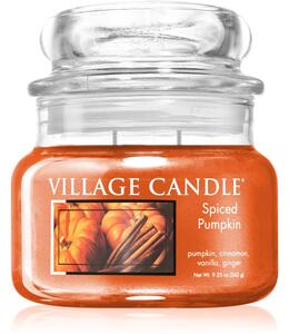 Village Candle Spiced Pumpkin mirisna svijeća (Glass Lid) 262 g