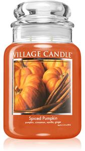 Village Candle Spiced Pumpkin mirisna svijeća (Glass Lid) 602 g