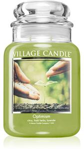 Village Candle Optimism mirisna svijeća (Glass Lid) 602 g