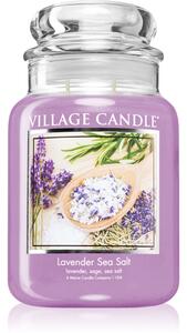 Village Candle Lavender Sea Salt mirisna svijeća (Glass Lid) 602 g
