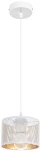 Luster na sajli ALDO 1xE27/60W/230V pr. 15 cm bijela