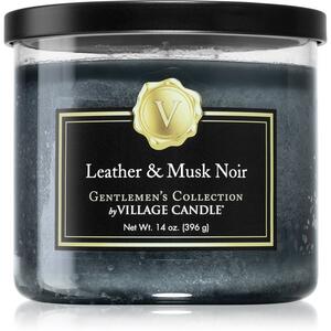 Village Candle Gentlemen's Collection Leather & Musk Noir mirisna svijeća 396 g